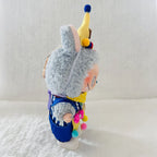 Little Painter Blue Striped Overalls & Artist Palette for 17cm Labubu Styled Plush Doll