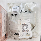 A Pop Mart 'Mist Walker' blind box package shown the text "The Backlit Messenger".