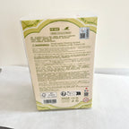 A close-up of the package box back of a Labubu Forest Fairy Tale plush doll, shows its information and QR code.