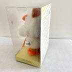 A close-up of the right side of a Labubu Forest Fairy Tale plush doll, which inside a clear package box.