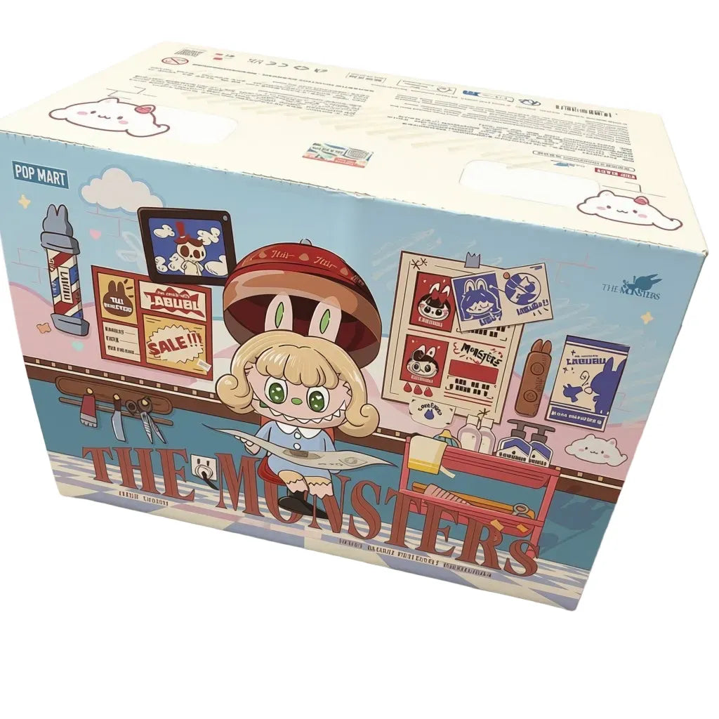 A collectible big box for 'The Monsters Hair Salon Series Plush Dolls'  by Pop Mart