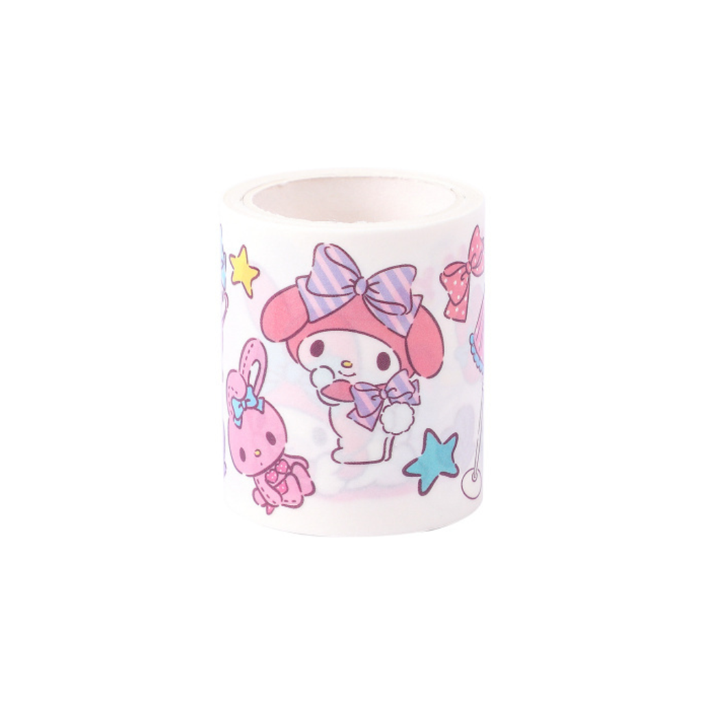 A roll of decorative washi tape featuring Sanrio's My Melody character, shown on a plain white background.