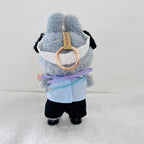 Casual Dog Store Graphic Tee & Shorts Set for 17cm Labubu Dolls – Puppy Visor & Popcorn