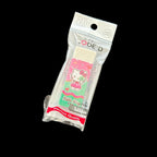 A packaged Hello Kitty rubbers packaged in a plastic bag, featuring a pink character design, text in CODE:D and Japaneseコードディー.