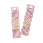 Two packages of pink My Melody calligraphy pencils. The packages feature cute pink illustrations of My Melody and Chinese text.