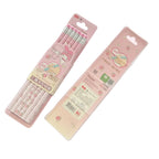 Two packaged pink My Melody Pencils, 12 pieces per box, One set shows the back packaging with product details.

