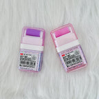 Back view of two Sanrio Hello Kitty roller erasers, shows products' barcode and information.